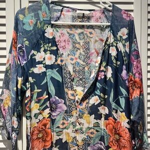 Lovely Johnny Was cotton beach coverup